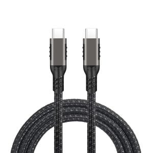 Cablu USB-C 3.2 100W PRESTIGE CHARGE, Transfer 20Gbps & Video 4K@60Hz, PD 3.0, compatibil Thunderbolt 3, Laptop, Tableta, iPhone 15/16/17, 3m, Negru t