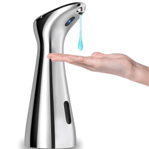 Dozator automat săpun lichid, cu senzor touchless, argintiu – ZEQAS