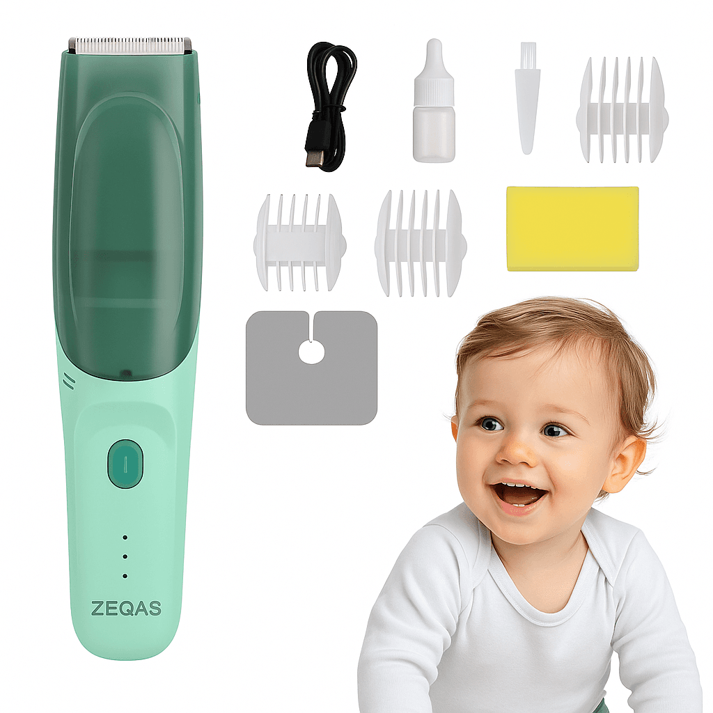 Aparat tuns silențios bebeluși/copii/adulți, USB, verde – ZEQAS