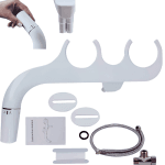 Bideu WC non-electric, montare rapidă, 2 duze, alb