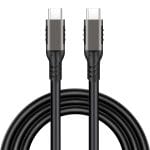 Cablu USB-C 3.2 100W PRESTIGE CHARGE, Transfer 20Gbps & Video 4K@60Hz, PD 3.0, compatibil Thunderbolt 3, Laptop, Tableta, iPhone 15/16/17, 1m, Negru