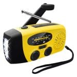 Radio portabil solar cu manivelă, Power Bank 2000 mAh – ZEQAS