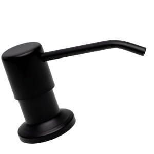 Dozator încorporat săpun/detergent lichid, inox, negru – ZEQAS