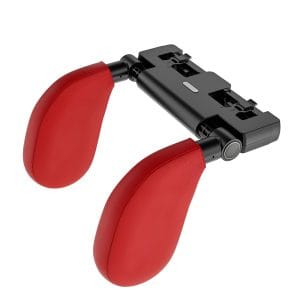 Tetieră auto ergonomică cu spumă memorie, piele eco, rosu – ZEQAS