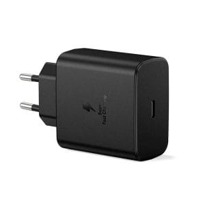 Incarcator Retea PRESTIGE CHARGE, USB-C SuperFastCharge 45W, pentru Samsung si iPhone, Protectie la Incalzire, Negru