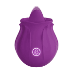 Vibrator pentru clitoris si sani Blossom Stimulator Purple