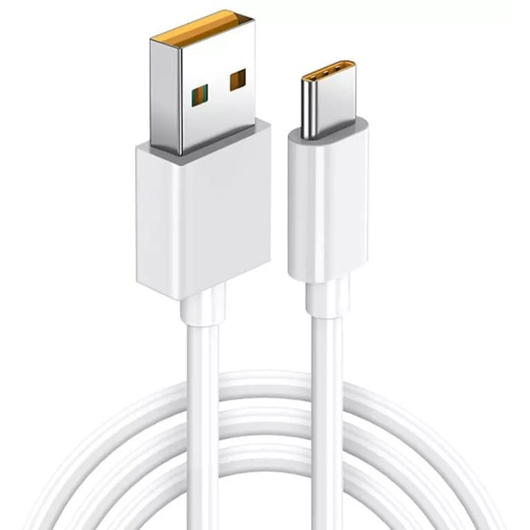 Cablu USB la USB-C pentru Date si Incarcare Rapida 6.5A, PRESTIGE CHARGE, SuperVooC 65W pentru Oppo, 2m, Alb