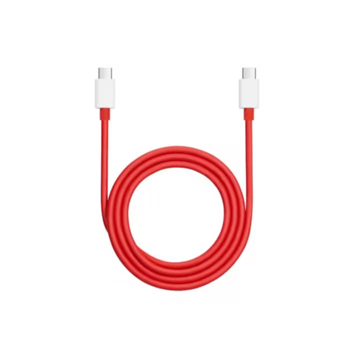 Cablu USB-C la USB-C pentru Date si Incarcare Rapida 6.5A, PRESTIGE CHARGE, WarpCharge 65W pentru OnePlus, 2m, Rosu