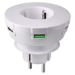 Priza 5 in 1, Freenet, cu 4 x USB si 220V, Fast Charge si Organizator Cabluri