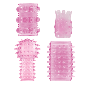 Set 4 Inele Penis Vibe Grip Pink