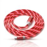 Cablu Date si Incarcare USB-C la USB-C, PRESTIGE CHARGE®, LED Luminos Rosu, PD 20W Fast Charge, Universal, Compatibil CarPlay, AndroidAuto, Apple, iPh