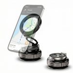 Suport Auto Universal pentru Telefon, PRESTIGE CHARGE®, Magnetic MagSafe, Pliabil, Rotire 360°, Fixare Puternica, Magnet N52, Ventuza, Brat Reglabil M