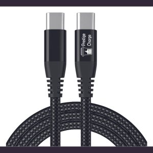 Cablu USB-C la USB-C PD 60W PRESTIGE CHARGE, Transfer Date si Incarcare SuperFastCharge 25W/45W, Compatibil iPhone 15/16/17, Samsung si Tableta, 2m, N