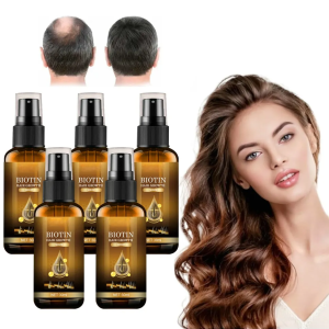 5 bucati Ser Biotin pentru Par, Tratament Crestere Rapida, Intarire Fir, Opreste Caderea Parului, Reparare Varfuri, Scalp Sanatos, Hidrateaza Par Frag