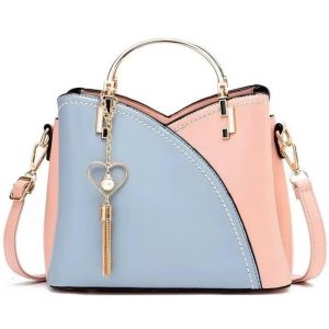 Geanta Eleganta Crossbody Femei, Casual sau Office, Piele, Design Versatil, Compartimente Multiple, Manere Metalice, Inchidere cu Fermoar si Magnet, A