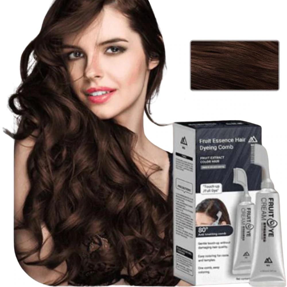 2 x Vopsea De Par Avansata, Aplicare Directa Cu Pieptene Integrat, Formula Naturala Fara Amoniac, Hidratare Intensa, Acoperire Uniforma Si De Lunga Du