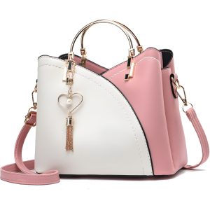 Geanta Eleganta Crossbody Femei, Piele, Design Versatil, Compartimente Multiple, Manere Metalice, Inchidere cu Fermoar si Magnet, Casual sau Office, A