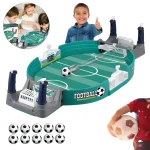 Joc Interactiv de Masa Fotbal Copii cu 10 mingii, Adulti, Mini Table Soccer Game, Portabil, Activitate Interactiva Familie, Birou, Vacanta, Cadou Educ