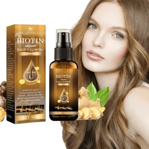 2 bucati Ser Biotina pentru Par, Tratament Crestere Rapida, Intarire Fir, Opreste Caderea Parului, Reparare Varfuri, Scalp Sanatos, Hidrateaza Par Fra