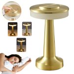 Lampa De Masa LED Wireless Portabila cu Port USB Si acumulator 1800mAh, control Tactil, Autonomie Pana la 180h, 3 Moduri Luminozitate Reglabila, Cald,