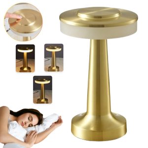 Lampa De Masa LED Wireless Portabila cu Port USB Si acumulator 1800mAh, control Tactil, Autonomie Pana la 180h, 3 Moduri Luminozitate Reglabila, Cald,